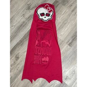 Monster High Costume Cape with Hood and Mask Kids Girls Halloween Pink‎